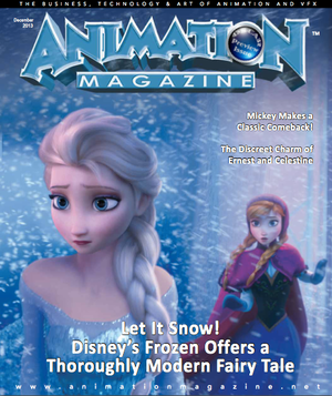  frozen animación Magazine Cover