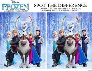  アナと雪の女王 - Spot the Difference