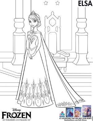 Nữ hoàng băng giá coloring page