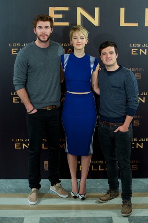  The Hunger Games: Catching moto Madrid - Photocall