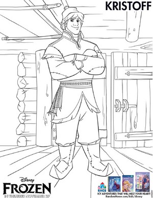  Kristoff coloring page