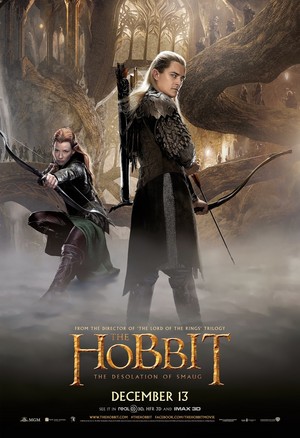  Legolas and Tauriel - The Hobbit: The Desolation of Smaug International Poster