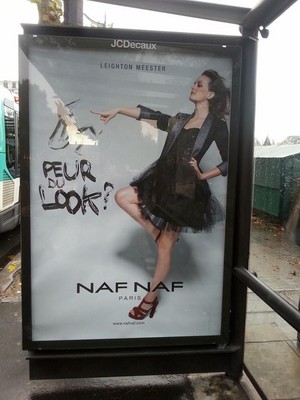  Leighton's Naf Naf poster in Paris