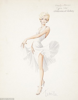  Marilyn Monroe Costume Sketches