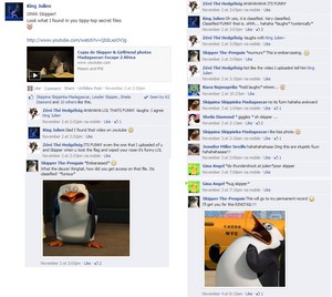  Conversation on Facebook "Penguins of Madagascar HQ"