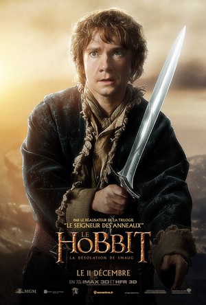  The Hobbit: The Desolation of Smaug French Poster - Bilbo