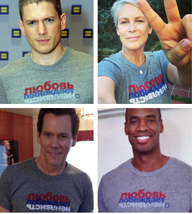  Wentworth Miller, Kevin Bacon, Mehr Celebs Mitmachen HRC’s #LoveConquersHate Campaign For Russian LGBTs