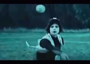  Alice playing baseball