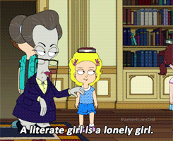  A literate girl's a lonely girl