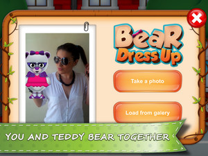  ours Dress Up - Take a photo with your teddy ours interface
