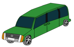  Green Car furgão, van