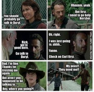  Rick avoiding Daryl