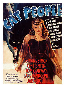  Movie Poster For The 1942 Horror Film, "Cat People"