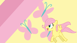  Fluttershy as a Filly वॉलपेपर