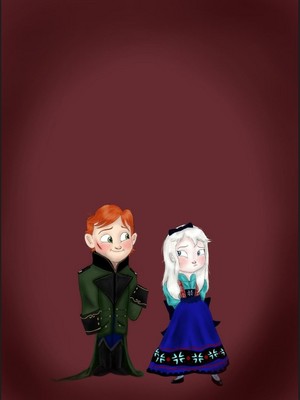 Young Elsa and Hans