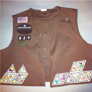 My Girl Scout Brownie Vest!
