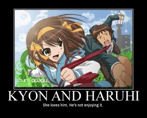  KYON AND HARUHI cinta
