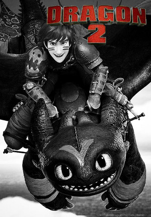  Older Hiccup and Toothless