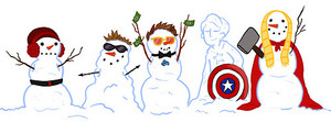  The Avenger Snowmen