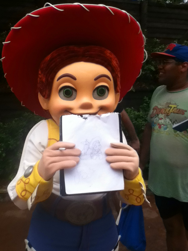 Jessie with my drawing - Jessie (Toy Story) Photo (36139894) - Fanpop