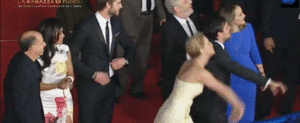  Josh and Jen doing the wave