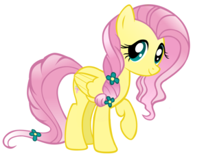  Fluttershy as a Crystal pony