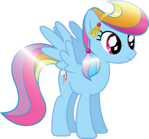  arcobaleno Dash as a Crystal pony
