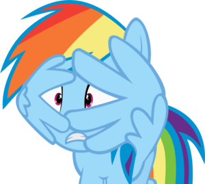  Dashie is so cute when she's scared