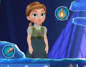 Little Anna from Frozen Free Fall app