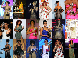  Rihanna Awards Collage