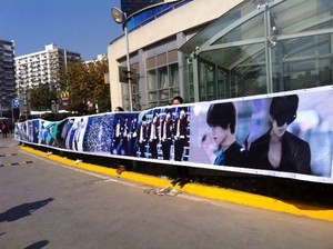  21 meters long Taemin fã banner for Shanghai Festival Tour