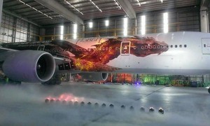  Full Look of Smaug in Air New Zealand