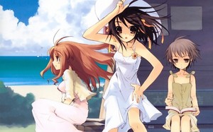  Haruhi, Yuki and mikuru in summer