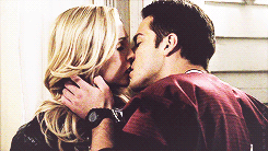  Tyler and Caroline kisses