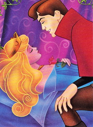 Walt Disney Book Images - Prince Phillip & Princess Aurora
