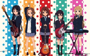  anime girl đàn ghi ta, guitar