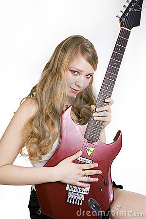 吉他 girl