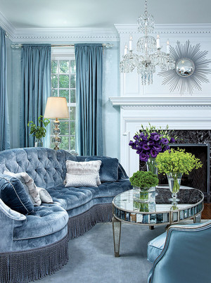  blue living room