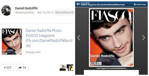  Daniel Radcliffe share My Post On 구글 Official Account..Thanks Dan ;)