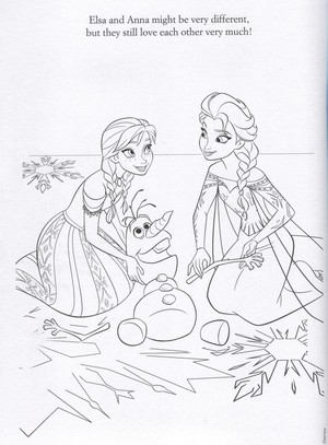  Official 《冰雪奇缘》 Illustrations (Coloring Pages)