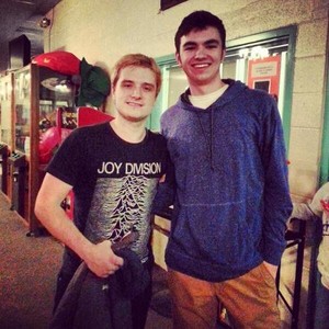  Josh with a fan in Cincinnati today (12/12/13)