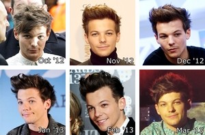 Louis' hair through the ages 