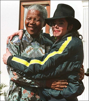  Michael Jackson and Nelson Mandela