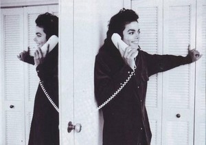  Michael Talking On The Phone
