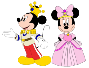  Prince Mickey and Princess Minnie - Minnie-rella