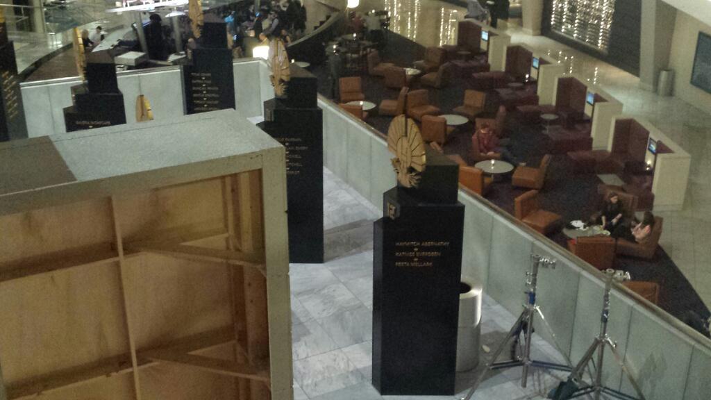  Mockingjay Set चित्रो from the Marriott Marquis in Atlanta 12.14.13