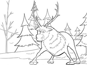 Sven coloring page
