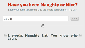 Have you been Naughty or Nice?