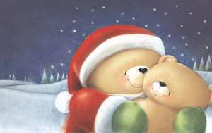  'Forever Friends' as Santa beruang
