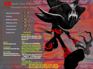  3D Sonic người hâm mộ Character Commissions